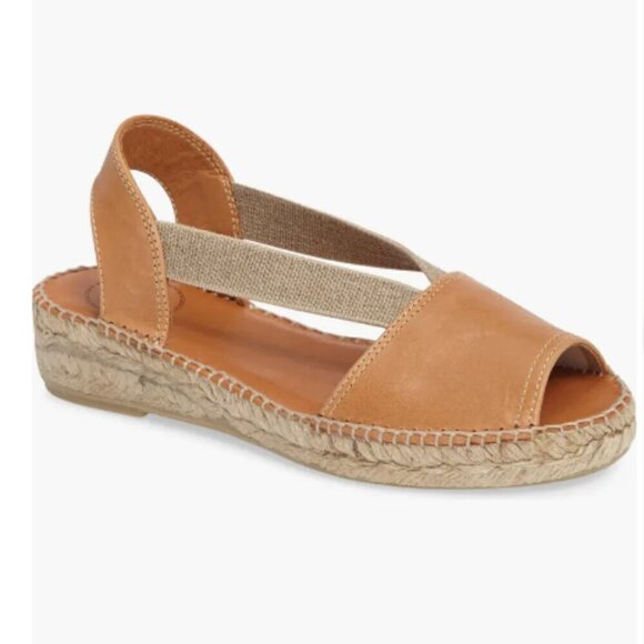 Toni Pons Origens Etna Camel/Tan Leather Espadrille Platform Sandal EU 39/US 8 - Picture 1 of 15